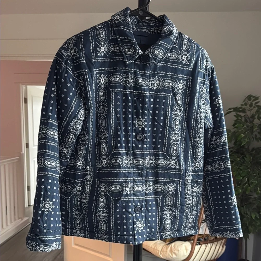 Blue Patterned Jacket - Picture 1 of 9